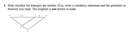 Which pair of triangles cannot be proven congruent with the given information? State Whether The Triangles Are Similar If So Write A Similarity Statement And The Postulate Or Theorem You Used The Diagram Is Not Drawn To Scale Socratic