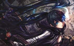Download Wallpapers Mato Kuroi Manga Blue Eyes Darkness Black Rock Shooter Besthqwallpapers Com Black Rock Shooter Hd Anime Wallpapers Cool Anime Wallpapers