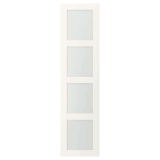 Wähle pax türen ohne scharniere und ergänze diese selbst um knöpfe und griffe, wie es dir gefällt. Bergsbo Tur Frostglas Weiss 50x195 Cm Ikea Deutschland
