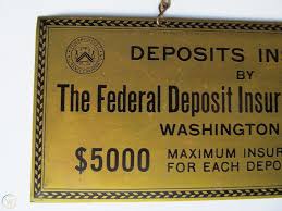 The federal deposit insurance corporation is one of two agencies that provide deposit insurance to depositors in american depository institu. Vintage Fdic Sign 5 000 Federal Deposit Insurance Corporation 1843732045
