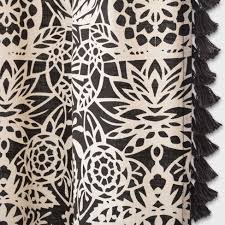 Black And White Floral Shower Curtain Allover Floral Print Shower Curtain Black White Opalhouse Beige In 2020 Black Curtains Fabric Shower Curtains Floral Prints