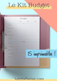 Le Kit Budget Budget Imprimable Faire Ses Comptes Et Comment Gerer Son Budget