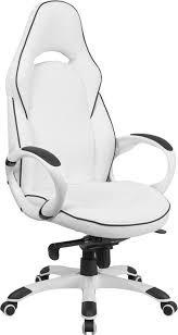Flash Furniture High Back White Vinyl Executive Swivel Office Chair With Black Trim In 2020 Swivel Office Chair Black Office Chair Vinyl Chairs