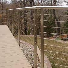 The addition of bottom rails will provide more support to any railing system and they allow for a foot rest. How To Video Diy Cable Deck Railing Installation Agsstainless Com