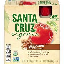 A delicious blend of organic apples, apple juice concentrate and . Amazon Com Santa Cruz Organic Cinnamon Apple Sauce Pouch 4 3 2 Ounce Pouches Pack Of 6 Everything Else