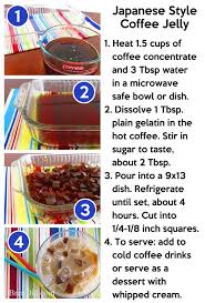 Japanese Style Coffee Jelly Recipe Coffee Jelly Jelly Recipes Bubble Tea Recipe