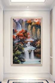 Chinese Style Beautiful Mountain Bridge Landscape Painting Porch Decorative Painting Pikbest Decors Models Beautiful Oil Paintings Landscape Paintings Painting