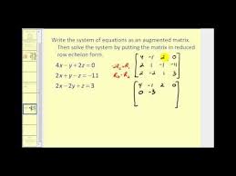 Augmented Matrices Reduced Row Echelon Form Math Methods Matrix Systems Of Equations