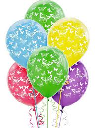 Butterfly Balloons 6ct Party City Butterfly Balloons Balloons On Sticks Stick Centerpieces
