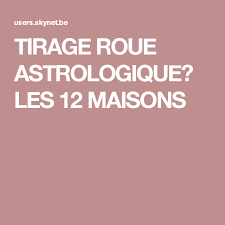 Tirage Roue Astrologique Les 12 Maisons