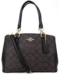 Black And Brown Coach Purse Coach Signature Mini Christie Carryall Bag Crossbody Brown Black Accessorising Brand Name Designer Handbags For Carry Wear Share If You Care Brown Coach Purse Handbag Coach Purses