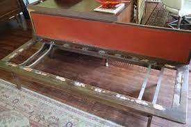 Looking for a good deal on webbing sofa? Webbing A Wooden Couch Frame White Dog Vintage
