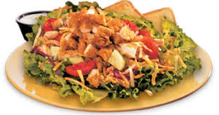 Zaxby S House Salad With Grilled Chicken No Toast 455 Calories Ask To Hold The Toast Cheese And Good Healthy Recipes Food Mediterranean Dressing Recipe