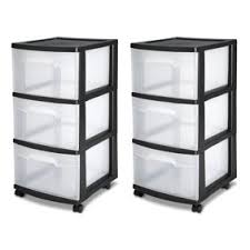 Drawer stops keep drawers from falling out when opened. Sterilite Plastic 12 Qt Storage Box White Walmart Com Walmart Com
