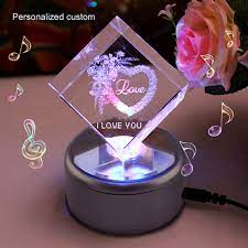 5 out of 5 stars. Personalized Gifts For Women 2015 Fashion Custom Love Valentines Day For Girlfriend Luminous Rotating Colorful Crystal Music Box Music Box Box Musicmusical Music Box Aliexpress