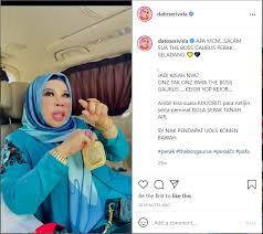 Ayam masak lemak cili api simple azmin haziq aziz video ayam goreng berempah simple ayam masak merah kelantan cosmetics tycoon vida lashes out at cyberbullies who shamed daughter cik b s hip hop fashion video showbiz malay mail. Dato Seri Vida Tanya Patutkah Dia Miliki Perak Fc Sambil Membuat Tinjauan Di Stadium Sukanz