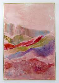 Signed Abstract Impasto Painting Mary Ann Harman