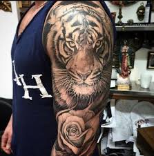 Tiger Tattoos On Upper Arm Tiger Tattoo Tiger Tattoo Design Tiger Tattoo Sleeve