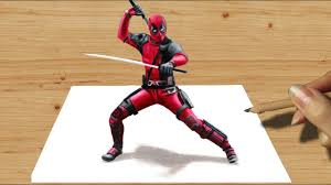 Official account of the deadpool cinematic universe. 3d Colored Pencil Drawing Deadpool Speed Draw Jasmina Susak Youtube