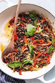 Thai Basil Beef The Modern Proper Recipe Thai Basil Beef Beef Recipes Spicy Beef