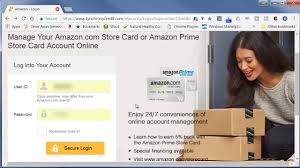 Synchrony bank issues the amazon.com store card and the. Amazon Com Store Card Or Amazon Prime Store Card Account Online Access Review Youtube