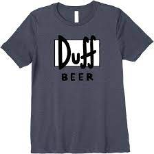 Amazon.com: The Simpsons Duff Beer V1 Premium T-Shirt : Clothing, Shoes &  Jewelry