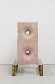 Brutalist Organssculpture Fiberglass Reinforced Ultracal Cement With Pigment And Acrylic Lacquerpedestal O Glass Sculpture Contemporary Art Gallery Sculpture