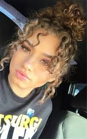 With your straight hairstyles around nowadays will become a breath of the fresh air in hairstyling. Cute And Pretty Curly Hairstyles To Look Stylish Curly Hairstyle Curly Hair Cute Hairstyles Pre Curly Hair Pictures Curly Hair Styles Cute Curly Hairstyles