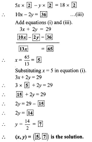 Maharashtra Board Class 10 Maths Solutions Chapter 1 Linear Equations In Two Variables Practice Set 1 1 Learn Cram Maths Solutions Linear Equations Equations