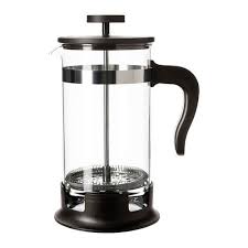 upphetta french press coffee maker glass stainless steel height 9 diameter 4 ikea camping coffee maker french coffee french press coffee