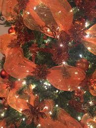 My Christmas Tree Decoration 2016 Burnt Orange And Brown Color Theme Orange Christmas Tree Christmas Tree Decorating Themes Orange Christmas