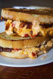 Pimento Grilled Cheese With Bourbon Bacon Jam Recipe Pimento Cheese Sandwiches Bacon Jam Food