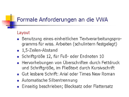 Und schreibt man bei der vwa auch so k. Die Vorwissenschaftliche Arbeit Als Teil Der Neuen Reifeprfung