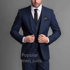 A wide range of men's wedding suits from top uk brands. 2018 Latest Coat Pant Designs Navy Blue Classic Men Suit Slim Fit Modern Wedding Blazer Custom Made 3 Pieces Jacket Pant Vest White Black Buy At The Price Of 88 79 In Dhgate Com Imall Com
