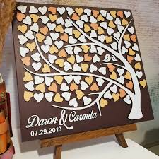 Our interactive guest books are beautifully designed with prompted questions your guests will adore answering. Personalised Wedding Guest Book Alternative Wood Design Custom Wooden Guestbook Guest Books Pens Home Garden