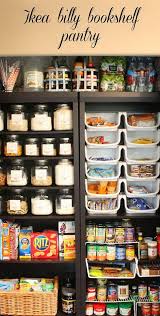Diy Pantry Made With Two Ikea Billy Bookshelves See More Bookshelf Pantry Ikea Billy Hack Ikea Bookshelves