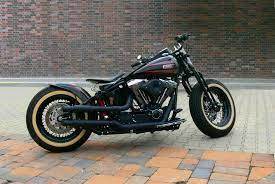 I Like The Flat Black Exhaust Softail Bobber Used Bikes Harley Bobber