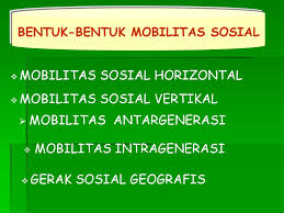 Secara etimologis, mobilitas berasal dari bahasa latin mobilis yang berarti mudah dipindahkan dari suatu tempat ke tempat lain. Mobilitas Sosial Social Mobility Materi Bahasan Ppt Download