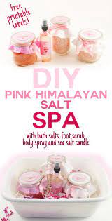 Diy Pink Himalayan Salt Spa Scrub Soak Spray Candle Jennifer Maker Relaxing Essential Oils Bath Salts Diy Aromatherapy Gifts