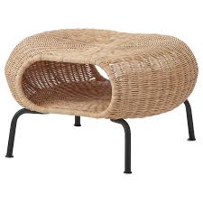Gamlehult Ottoman With Storage Rattan Anthracite Ikea In 2020 Storage Footstool Storage Ottoman Rattan Ottoman