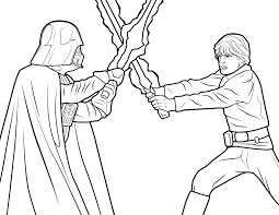 Darth Vader And Luke Coloring Page Disney Games Singapore