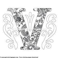 In this section we have collected coloring that help kids master the alphabet, learn numbers and, most importantly, learn how to write neatly. Zentangle Monogram Alphabet Letter V Coloring Sheet Mandala Coloring Pages Unicorn Coloring Pages Butterfly Coloring Page