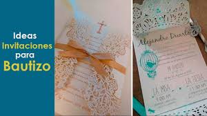 Invitaciones para bautizos, la ceremonia, la comida con los familiares. Ideas Invitaciones Bautizo Youtube