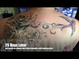 The value and tone of the skin. My Tattoo Healing Process With Pictures Youtube