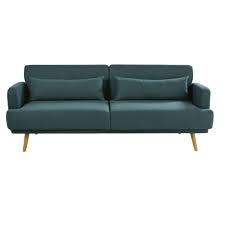 Sofa Cama De 3 Plazas Verde Elvis Canape Lit Lit 3 Places Mobilier De Salon