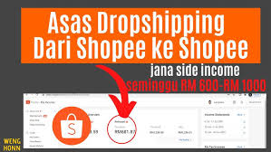 Gimana sih cara dropship di shopee? Cara Dropship Dari Shopee Ke Shopee Malaysia 2020 Asas Dropshipping Jana Side Income Dengan Shopee Youtube