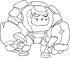 Ausmalbilder Golem Von Clash Of Clans