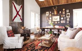peek inside a rustic reclaimed and repurposed cabin in tennessee cabin living room living room decor rustic cabin decor