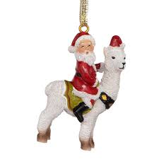 Maybe you would like to learn more about one of these? Santas Xmas Llama Holiday Ornament Set Design Toscano