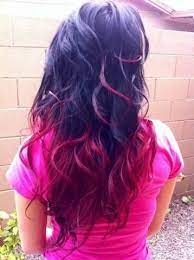 Pin By Rhonda Hensley On Hair Color Red Hair Tips Colored Hair Tips Purple Ombre Hair